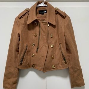 Brown military-inspired jacket